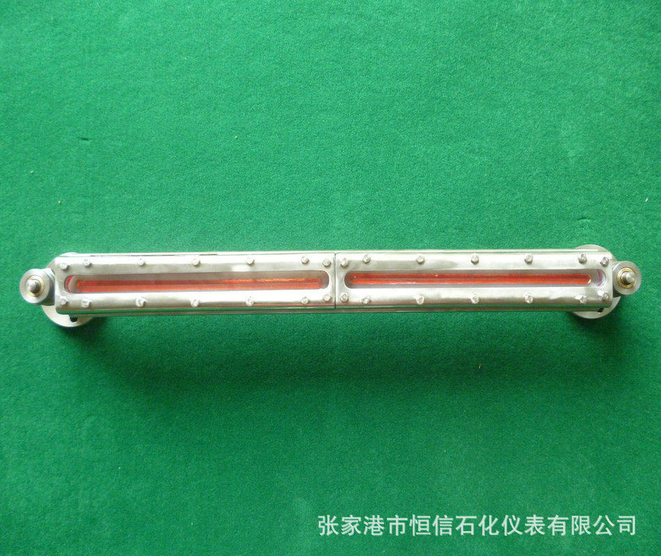 船用玻璃板液位计带温度显示高压玻璃板液位计不锈钢平板水位计