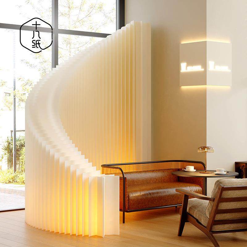 纸屏风高低斜隔断墙楼梯间底部办公室挡板会议室折叠发光纸屏风,电子元器件市场,其它元器件,淘宝优惠券,粉丝福利购,淘宝优惠卷