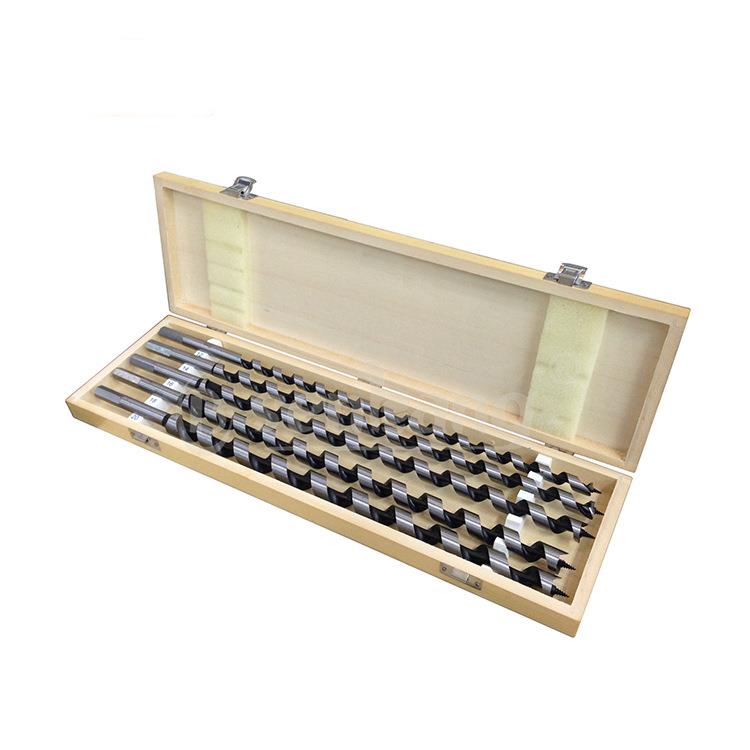 厂家供应 木工支罗钻头六角柄支罗 5pcs木盒钻头套装