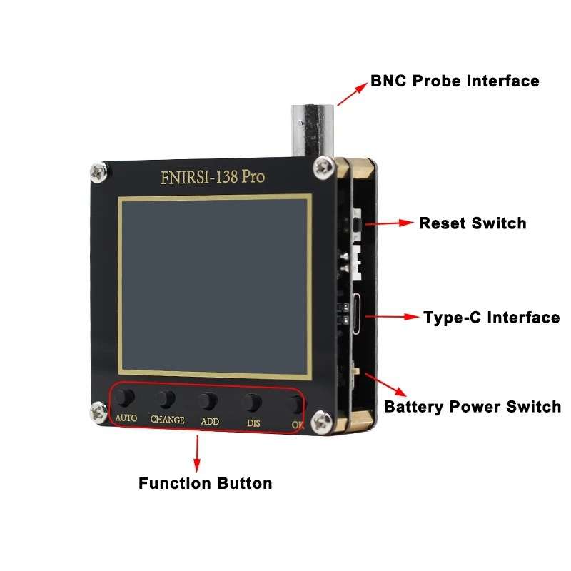 FNIRSI 138 Pro手持示波器 DSO138升级版 可测市电 汽修 家电维修
