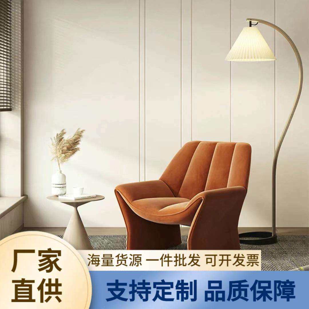 懒人沙发北欧单人沙发阳台休闲椅轻奢现代简约卧室客厅老虎椅皮艺