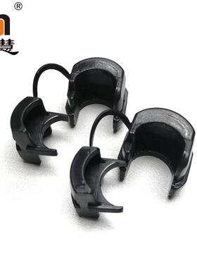 尼龙电源线扣 扁线 黑色 塑料圆形电源线扣4N-4