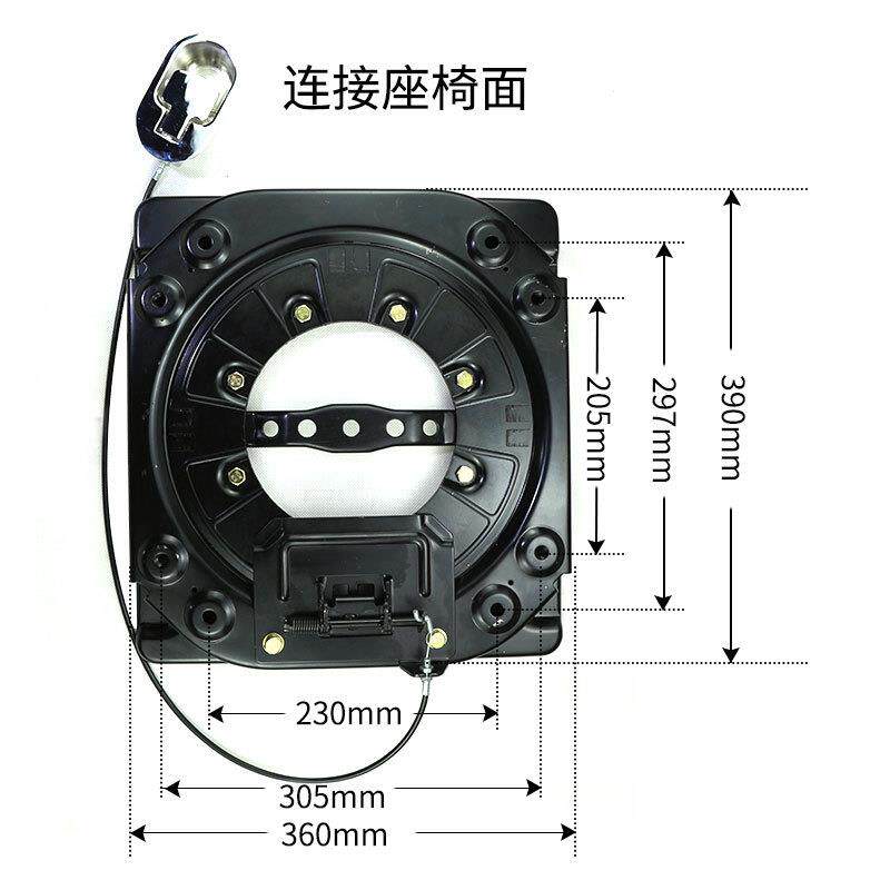 360°拉线调节旋转盘加厚钢板全顺GL8依维柯大通房车座椅改装配件