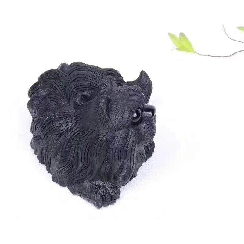 凤呈祥珠宝 厂供天然猫黑曜石摆件 家居办公室风水摆饰