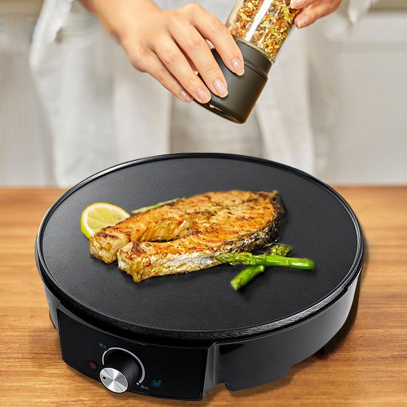 跨境早餐机家用多功能烙饼锅薄饼机煎饼机烤肉机电烤盘春卷机110V