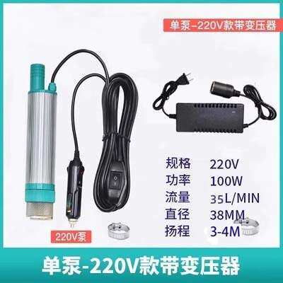 小型抽水泵机电动沉潜水泵自吸家用12v24伏220直流低压抽酒器水棒