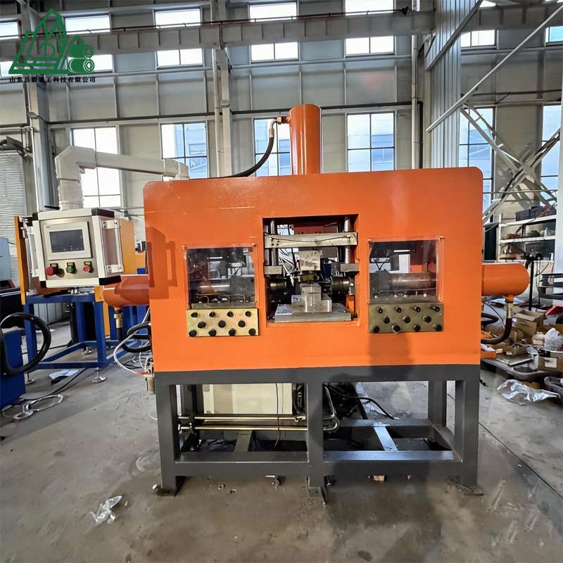 全自动双头热墩机中频加热锻打成型法兰轴台阶轴加工模具齐全配套