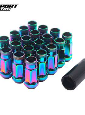 轮毂螺丝螺目 汽车改装无敌轮胎螺丝 SR48锻造螺母轮胎螺母 1.5