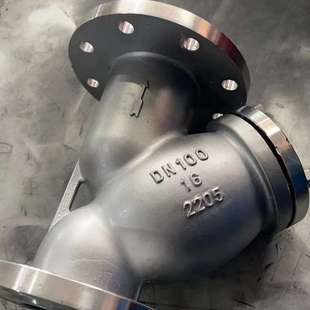 GL41W-16V双相钢2205法兰过滤器 双相钢Y型过滤器 法兰2205过滤器