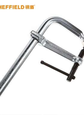 钢盾(SHEFFIELD)S049101锻打F夹80X160mm重型T柄大力F夹子夹紧器