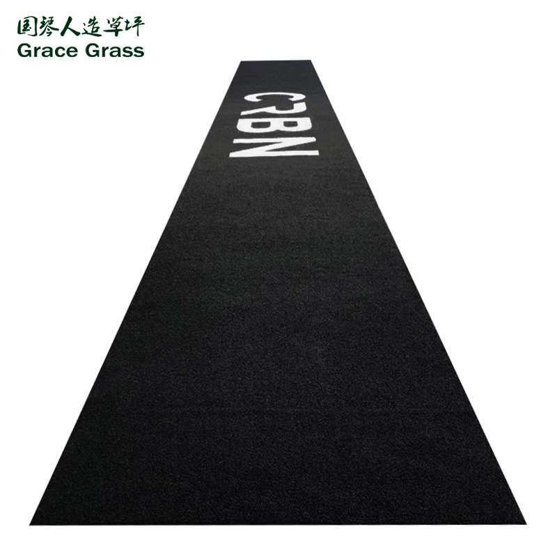 厂家直销健身房仿真人造草坪 健身房草坪跑道刻度白线人工草皮
