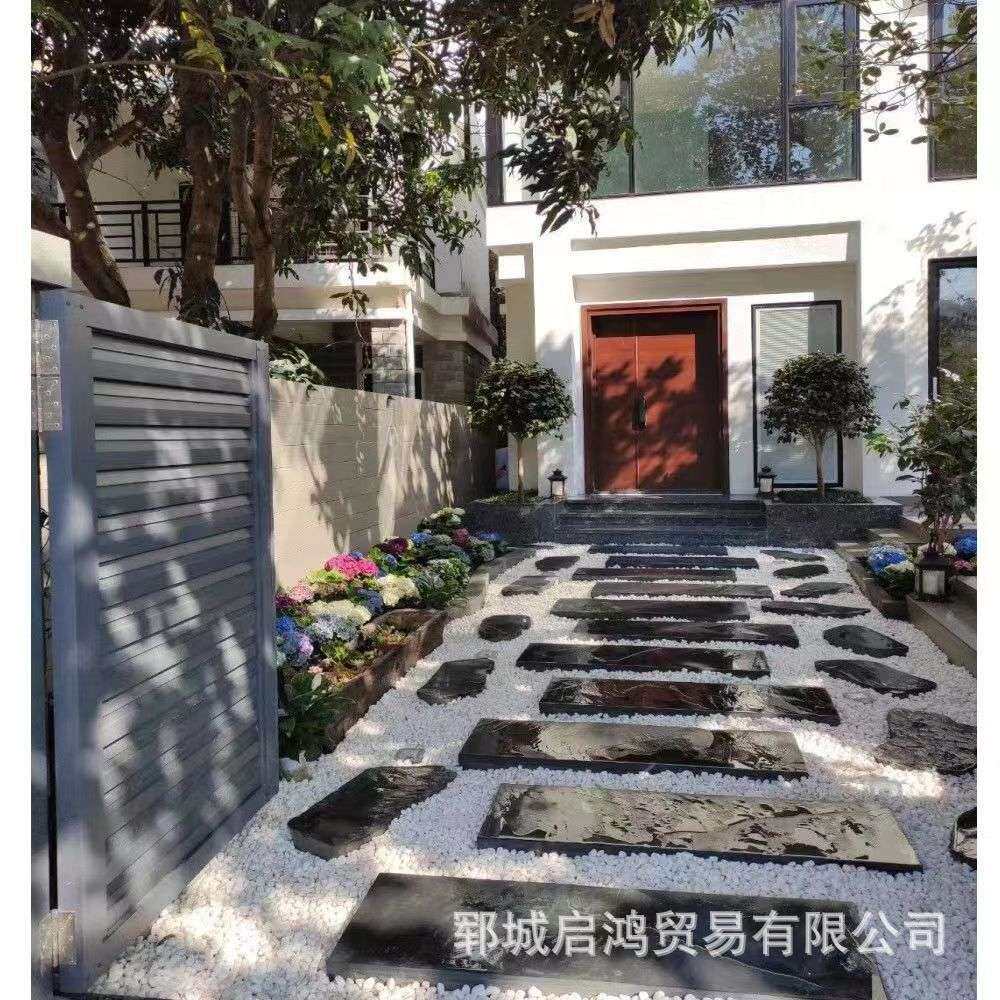 青石板踏步石不规则草坪汀步石园林庭院垫脚石脚踏板铺路脚踏石
