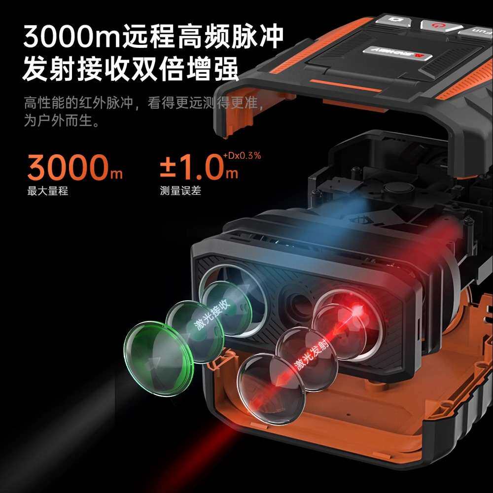 深达威SW-3000B工业级高精度测量望远镜工程测距仪3000米远程测距