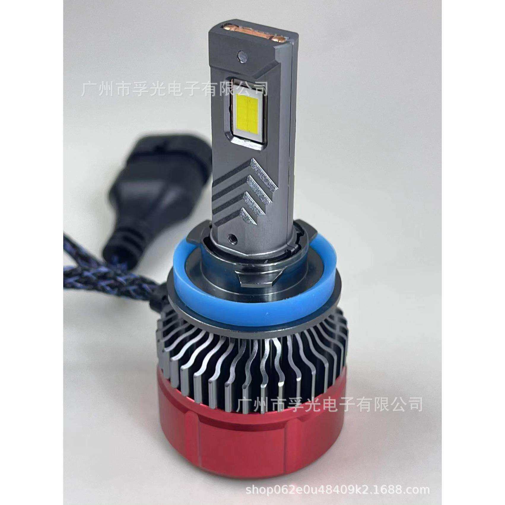 厂家直销85瓦大功率超亮双铜管汽车led大灯远近光前照灯车灯改装