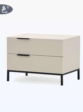 创意设计床头柜意式极简铁艺储物柜北欧现代简约床头收纳柜cabine