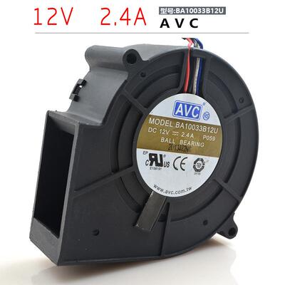 AVC 973312V 2.4A BA10033B12U 烧烤箱 滚珠 暴力抽风鼓风机风扇