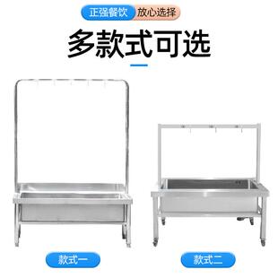 不锈钢拖把池 可移动式拖把池带挂钩卡扣沥水拖布池墩布池拖把盆