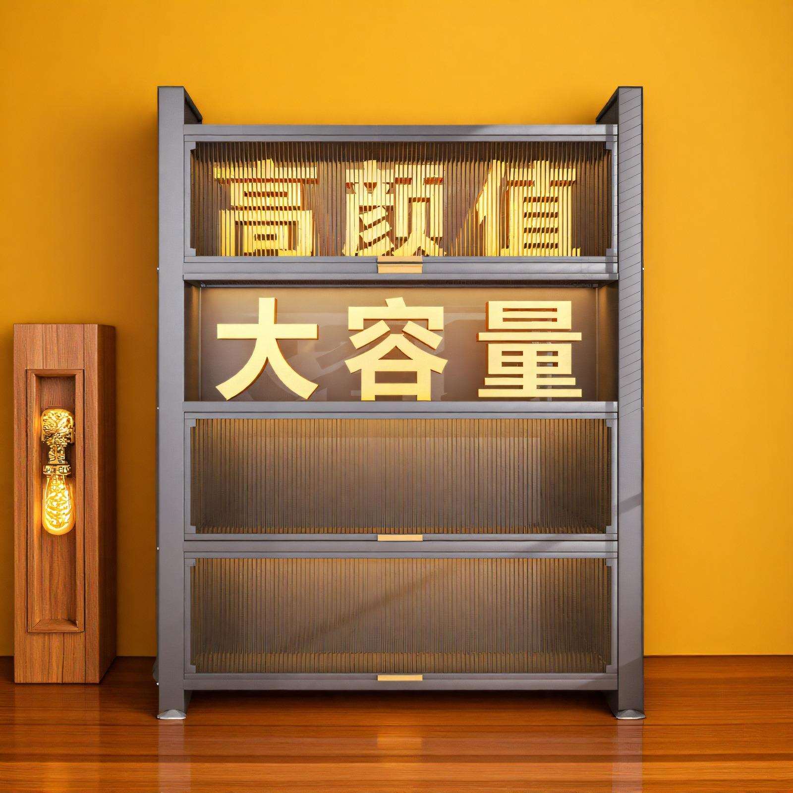厨房置物架多功能储物柜子锅碗架微波炉阳台家用橱柜收纳柜货物架