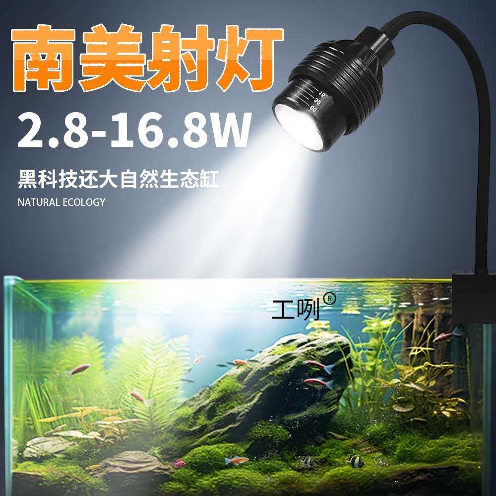 2025新款鱼缸灯led原生灯溪流缸灯水草鱼缸观赏灯南美缸射灯专