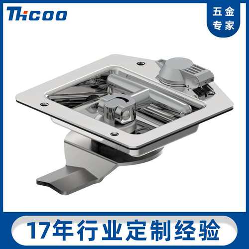 斯科A7822不锈钢面板锁折叠把手T型工具锁特种嵌入式机柜锁 MS857