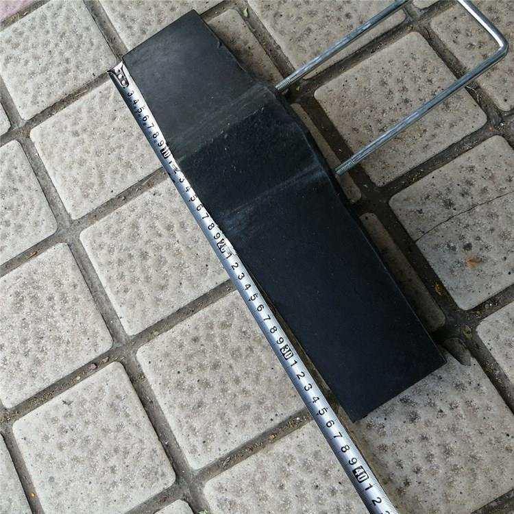 370*80*105大双面橡胶止轮器 机车车轮定位止滑器价格便宜耐磨