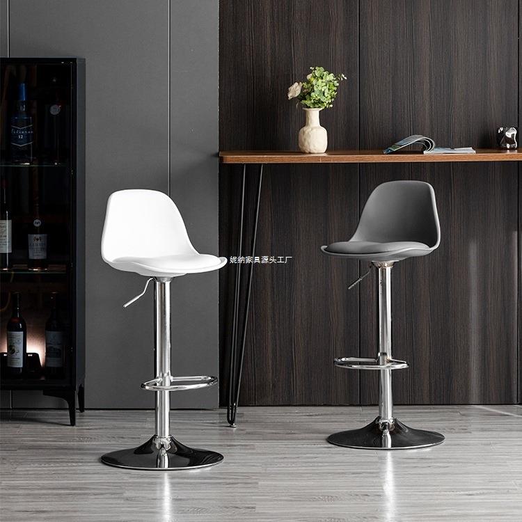 吧台椅家用高脚凳升降椅子现代简约凳子前台收银台吧椅靠背高吧凳