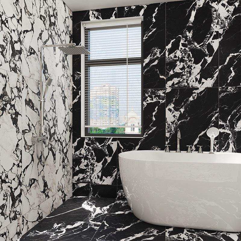 轻奢大理石柔光岩板瓷砖600x1200客餐厅卫生间地板砖柔光仿古