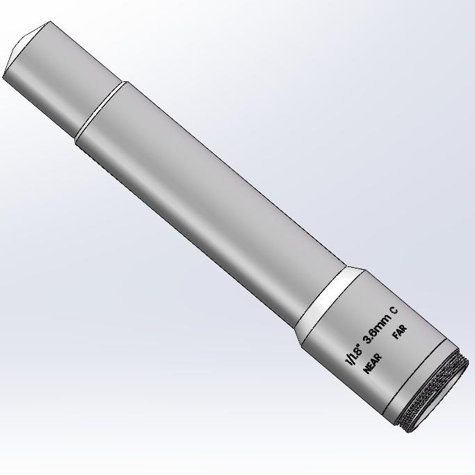 anbons高清镜头400万像素3.6mm高温针孔镜头C口低畸变锥形镜头