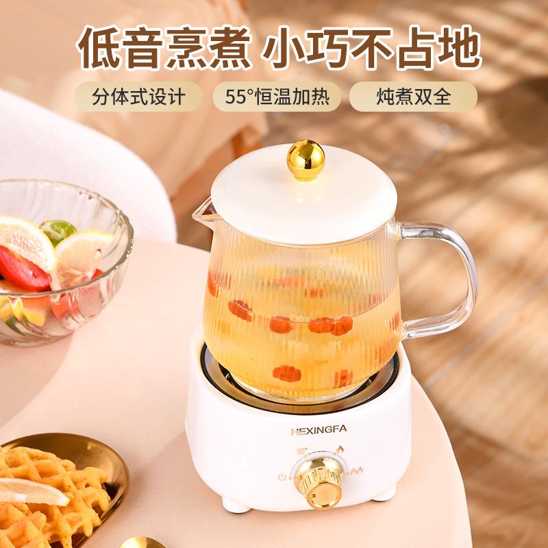 迷你养生壶小型办公室一人多功能炖煮一体养生杯全玻璃煮茶专用壶