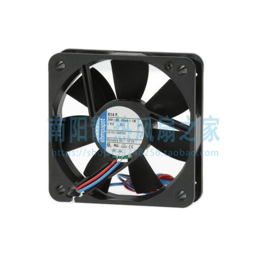 ebm-papst 614F FAN AXIAL 60X15MM 24VDC WIRE 45mA 1.1W 风扇