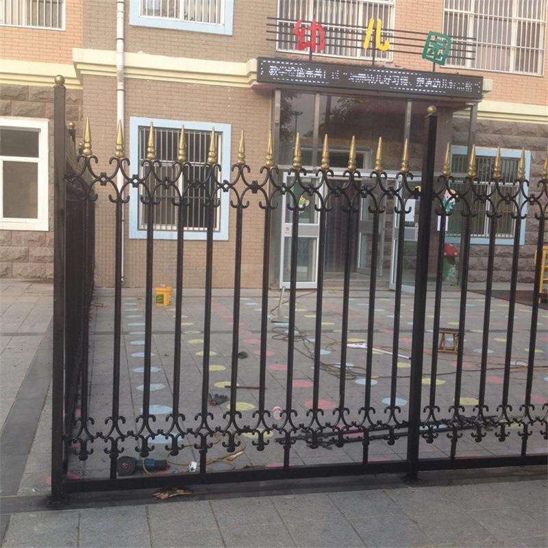 多种花型实心铸铁护栏 小区工厂围墙 铁艺别墅庭院安全玛钢围挡