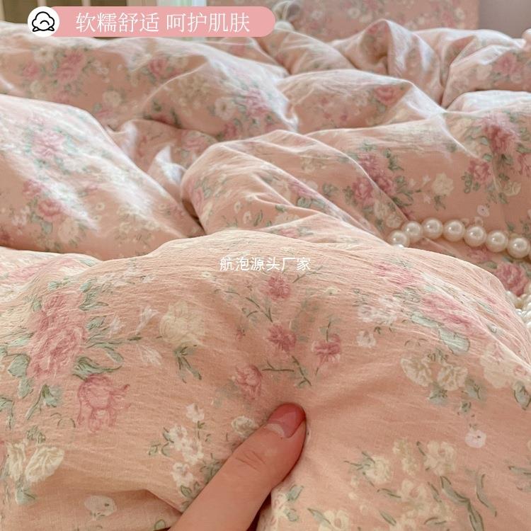 双层纱被套单件150x200x230单人学生宿舍被罩被单四季4