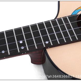 K-U3-26云杉玫瑰木缺角全单26寸全单云杉木相思木亮光尤克里里