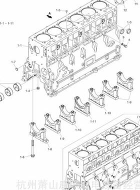 150102-00405F气缸体总成L136T斗山