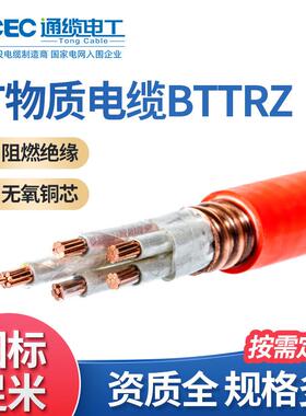 国标铜芯矿物质绝缘防火电缆阻燃防爆电线工程BTTRZ柔性电力电缆