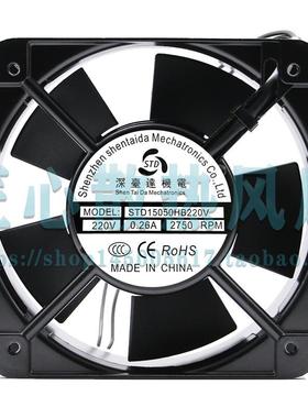 深台达机电 STD15050HB220V 0.26A 2750RPM 15厘米轴流风扇