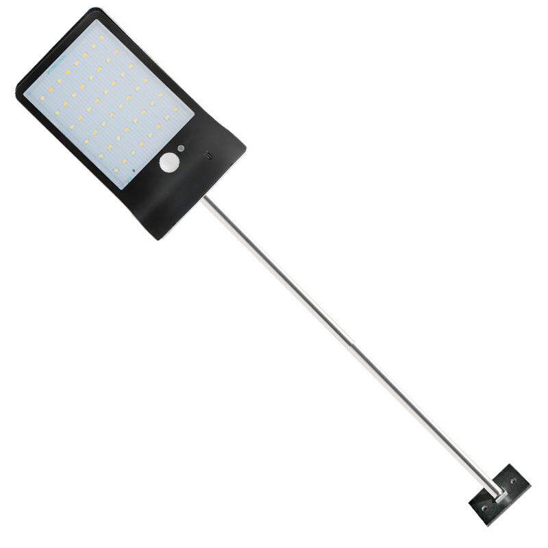 亚马逊新款48LED双色带遥控壁灯太阳能灯灯户外庭院灯一体化路灯