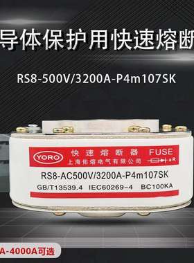 RS8-AC500V 3000A3200A3400A3600A3800A4000A P4m107SK快速熔断器