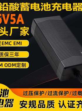 36V5A充电器KC UL CE UKCA CCC认证43.8V5A铅酸电池充电器