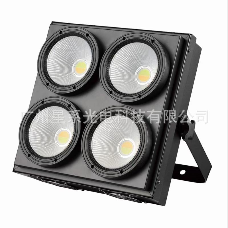 厂家直销婚庆演出剧院演播室舞台面光灯4*100WCOB四眼观众灯