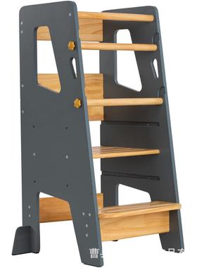 儿童洗手凳宝宝洗手台阶可折叠蒙氏learning tower洗漱厨房学习塔