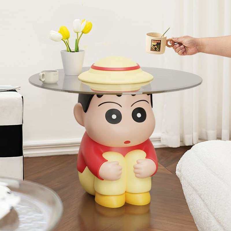 蜡笔小新创意茶几客厅沙发边几家用网红迷你桌子阳台圆桌床头边几,鲜花速递/花卉仿真/绿植园艺,割草机/草坪机,淘宝优惠券,粉丝福利购,淘宝优惠卷