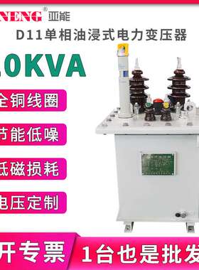 10kvD11单相油浸式电力变压器250/400杆上高低压配电变压器 20kva