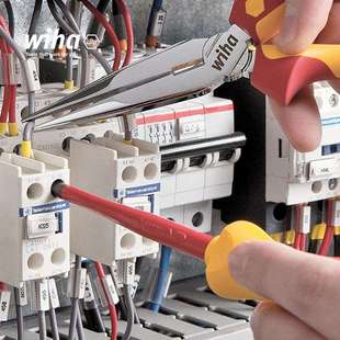 wiha威汉Softfinish??电工绝缘一字螺丝起子320N 铬钼钒钢一