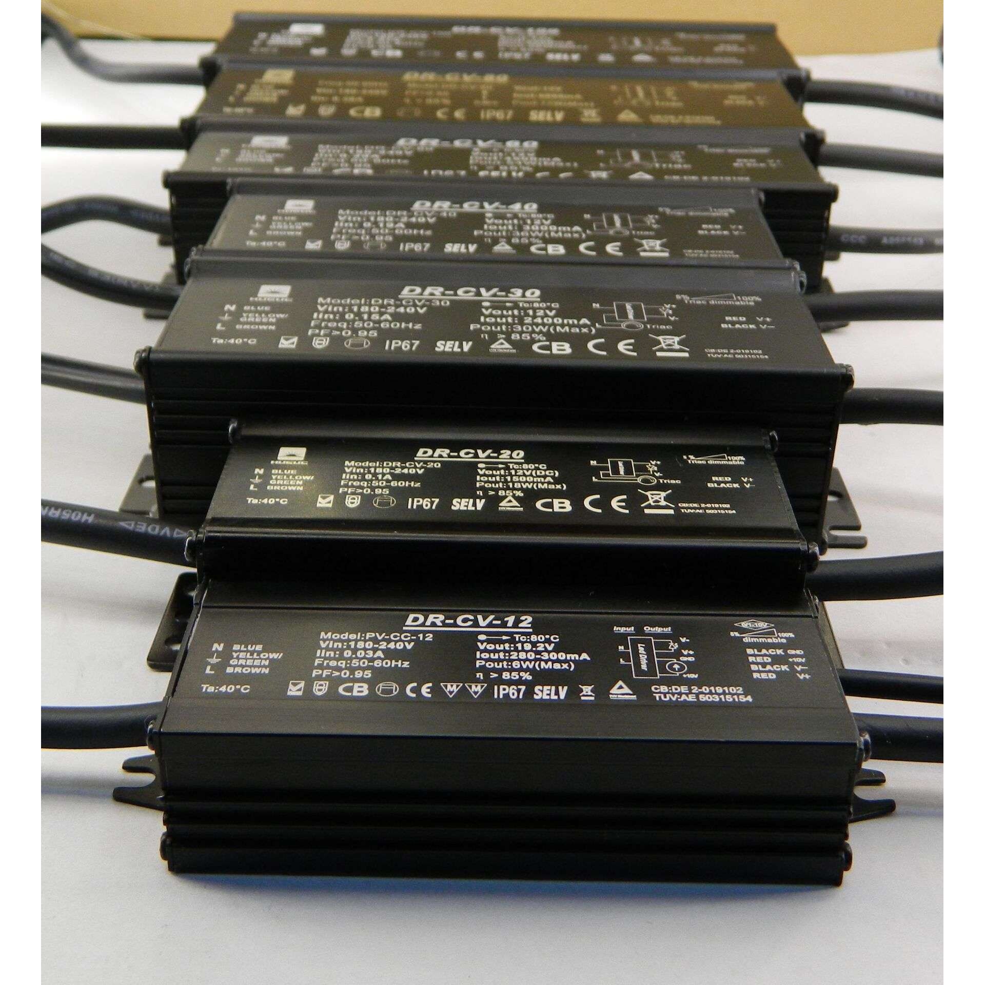 红宝石电容 240W 12V 16A 1-10VLED 恒压恒流调光防水户外驱动