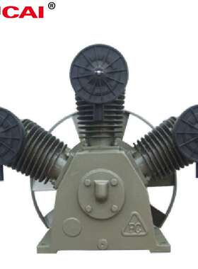 凿岩机用直销3缸100气泵 无油活塞式空压机配件15hp 11kw机头