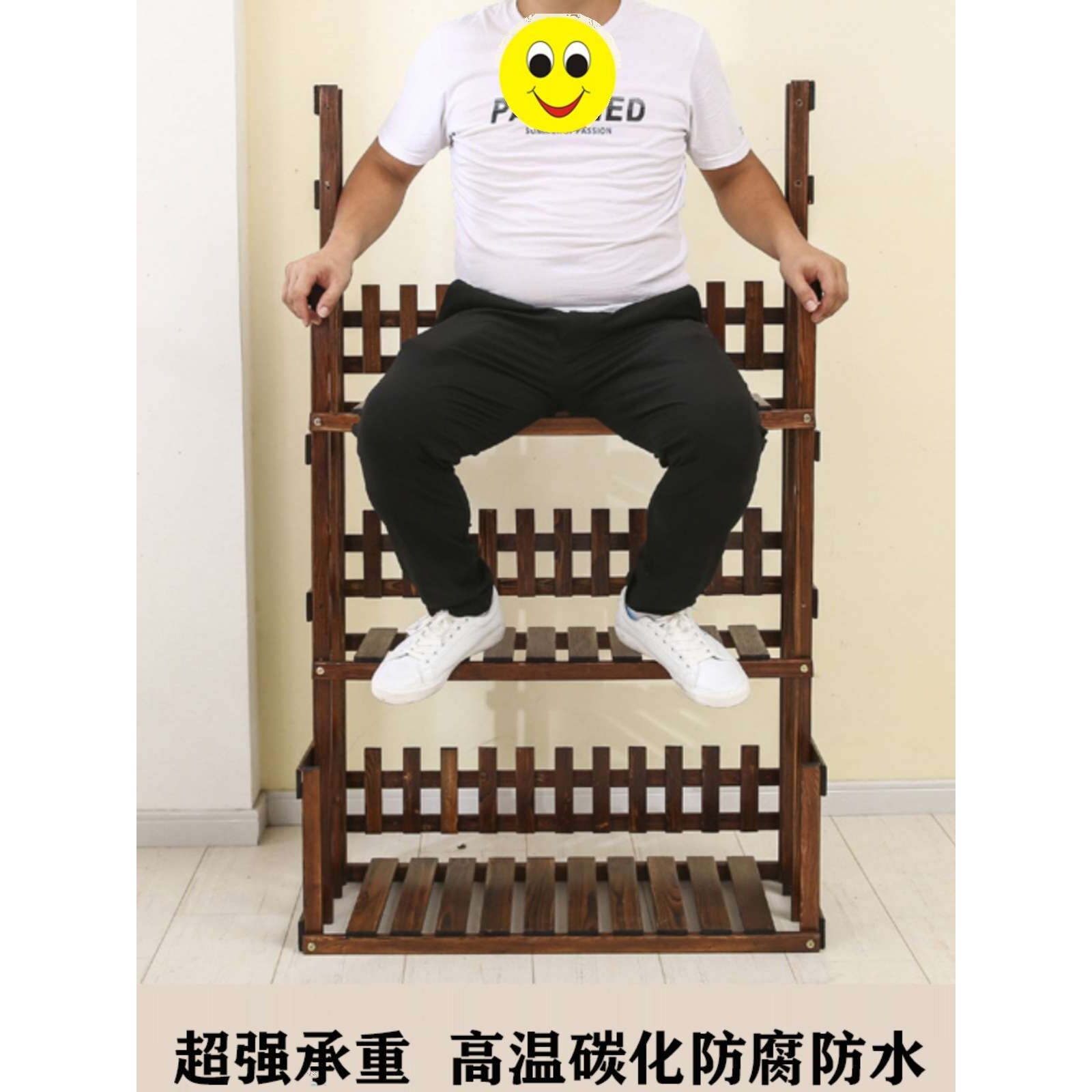 实木花架置物架多层阳台花架子室内客厅多肉落地式阶梯户外花盆架