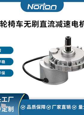 ZW9012L3-200W24V 轮椅车减速电机 内螺纹键槽轴不带刹车