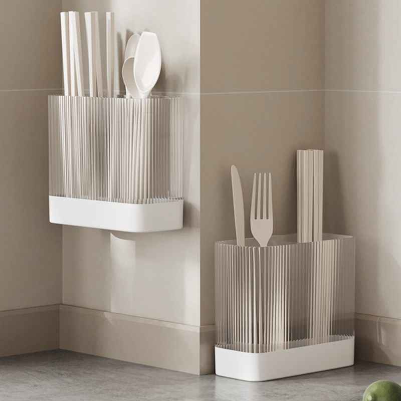 轻奢筷子筒家用厨房台面筷笼子放勺子筷子K收纳盒壁挂沥水筷笼上