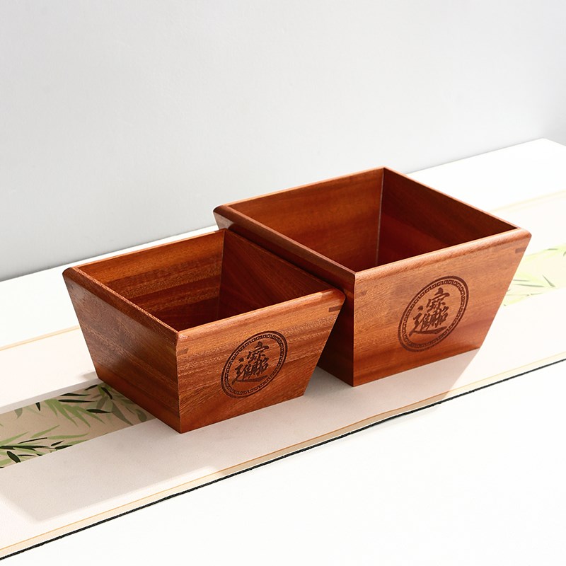 实木招财a米斗升斗日进斗金红木家用客厅摆件开张礼品老式升子米